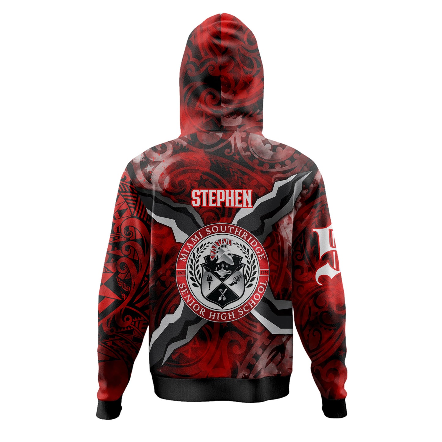 Miami Southridge Custom Hoodie - Polynesian Tattoo Style Hoodie