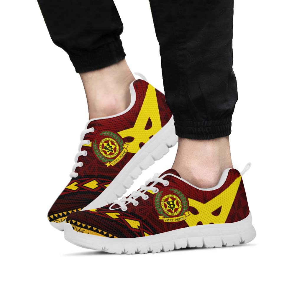 Tonga Sneakers - Vava'u High Shool Tonga with Polynesian Patterns