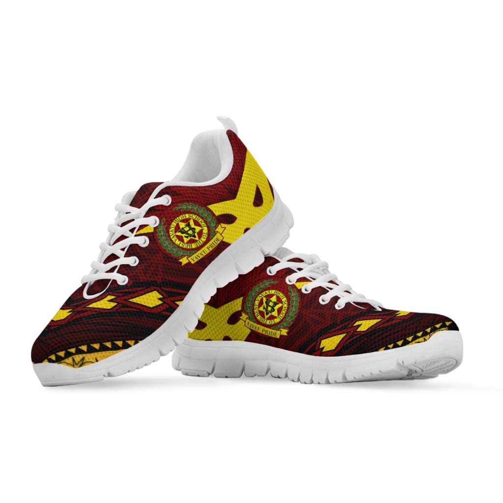 Tonga Sneakers - Vava'u High Shool Tonga with Polynesian Patterns
