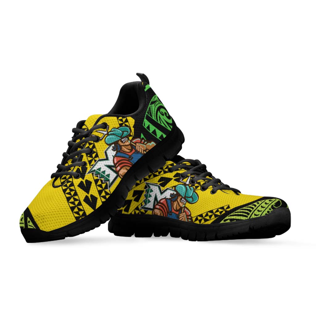 Hawaii Sneakers - Moloka��i High School Polynesian Tribal Pattern