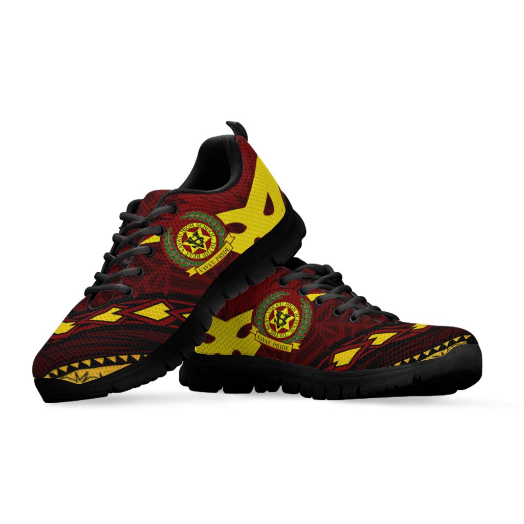 Tonga Sneakers - Vava'u High Shool Tonga with Polynesian Patterns