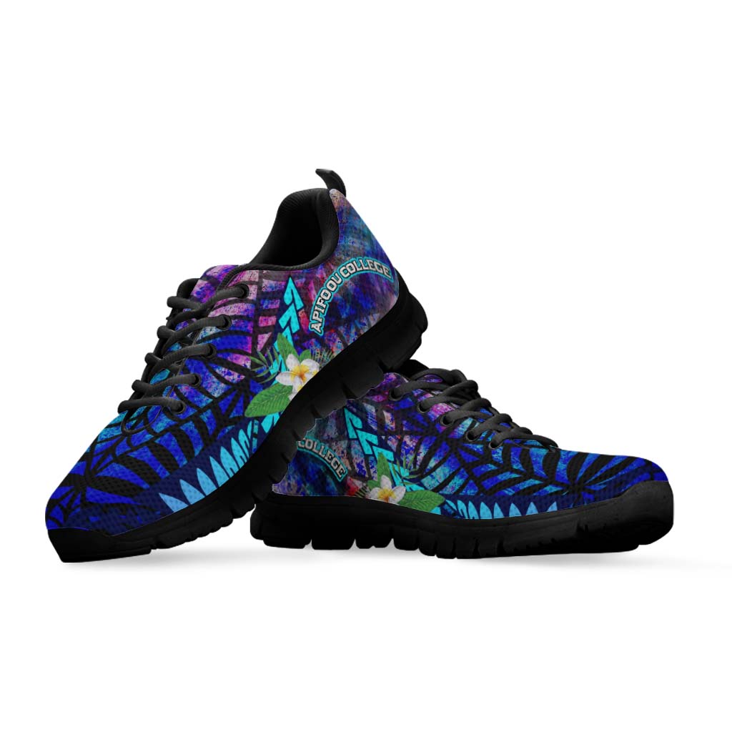 Tonga Sneakers - Apifo'ou College Polynesian with Tribal Turtle Plumeria and Tonga Style