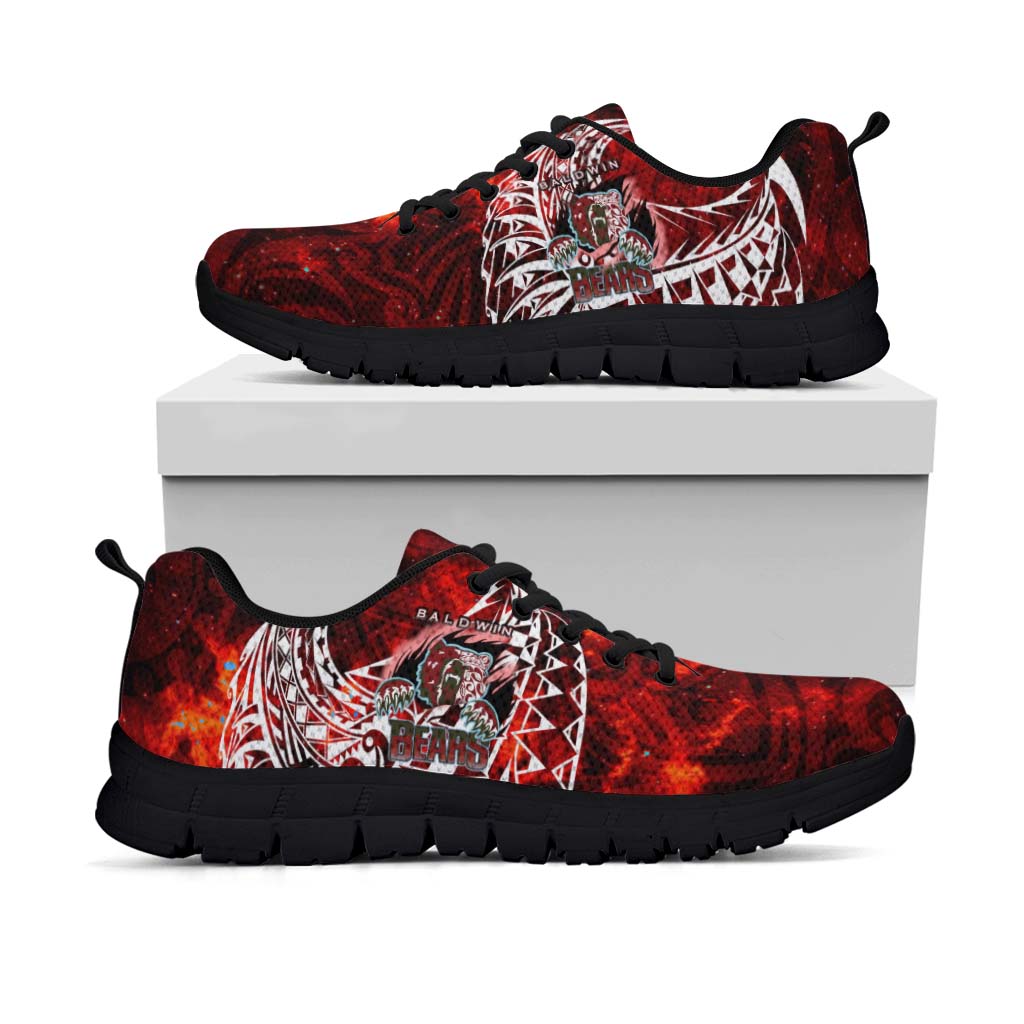Hawaii Sneakers - Baldwin High School Polynesian Tribal Pattern