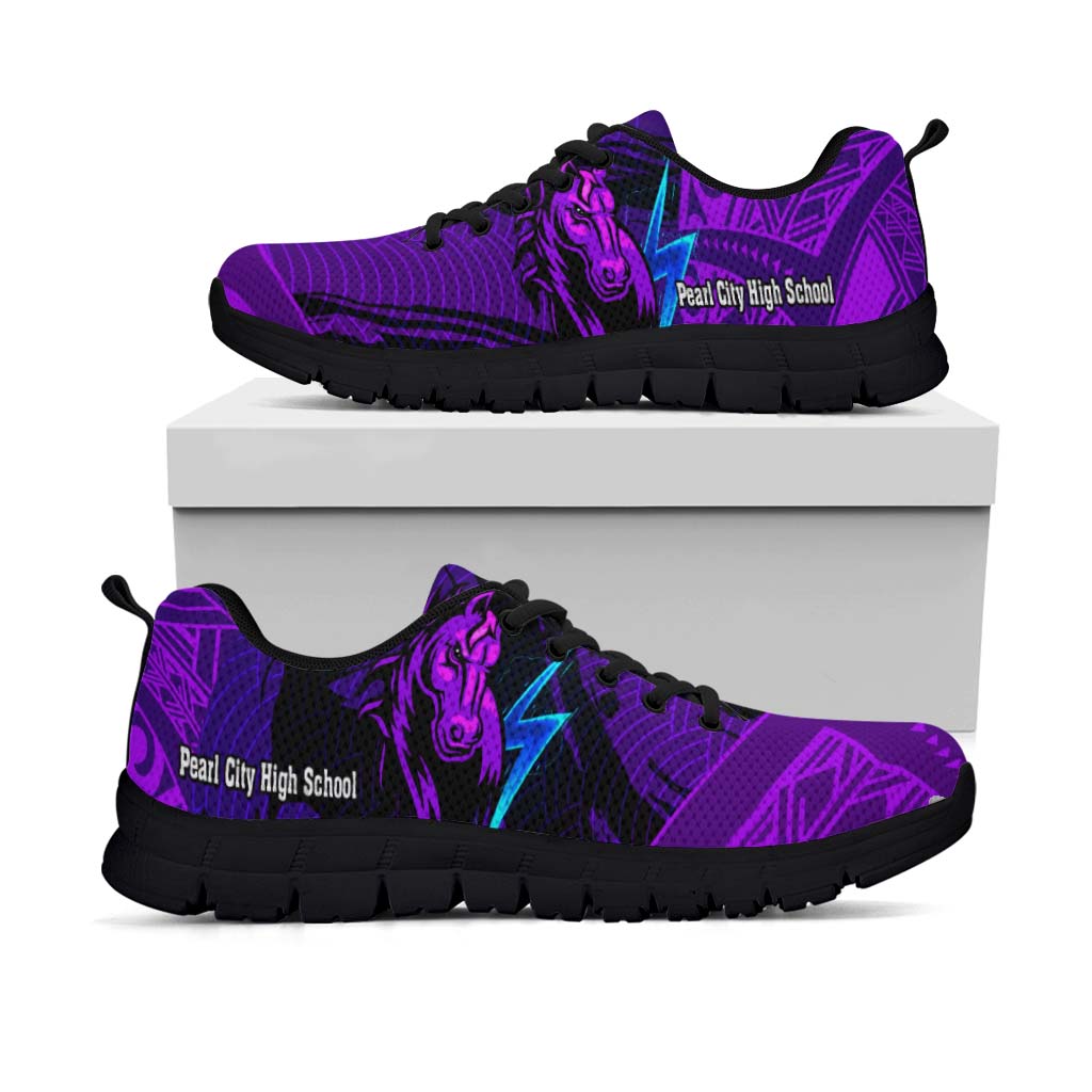 Hawaii Sneakers - Pearl City High School Polynesian Pattern