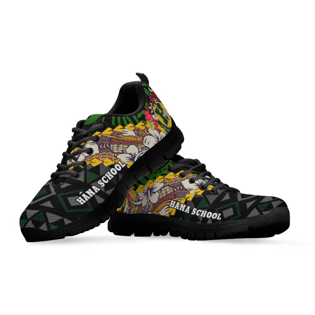 Hawaii Sneakers - Hana High & Intermediate School Polynesian Tribal Pattern