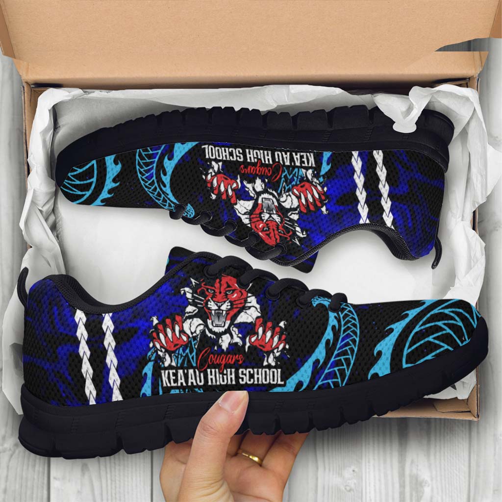 Hawaii Sneakers - Keaʻau High School Polynesian Tribal Pattern Art