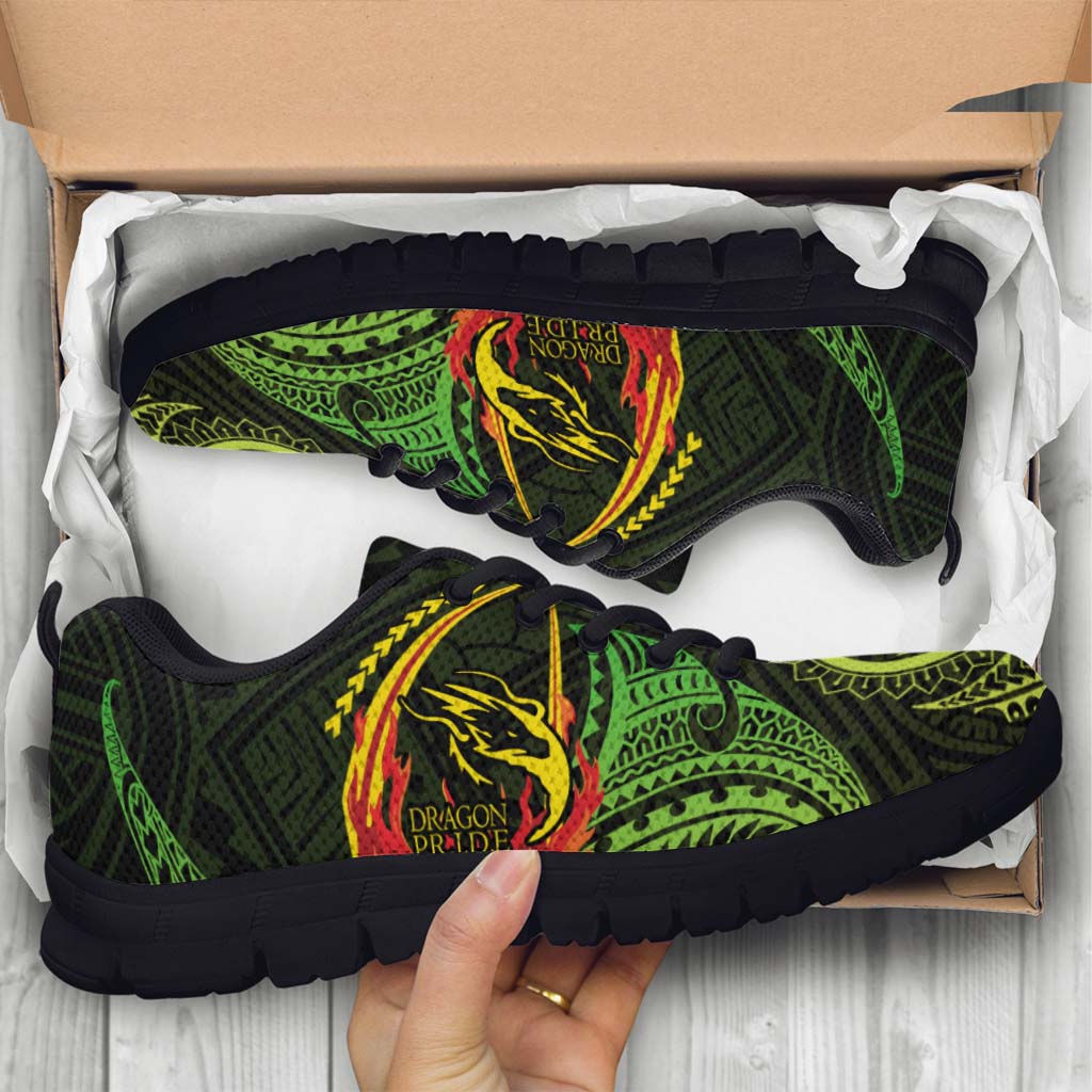 Hawaii Sneakers - Honoka��a High & Intermediate School Polynesian Tribal Pattern