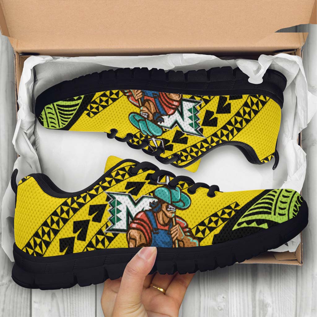Hawaii Sneakers - Moloka��i High School Polynesian Tribal Pattern