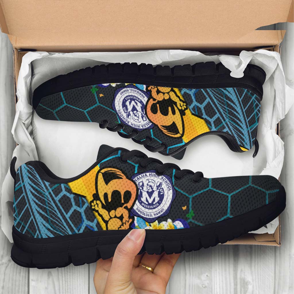 Hawaii Sneakers - Moanalua High School Polynesian Tribal Pattern