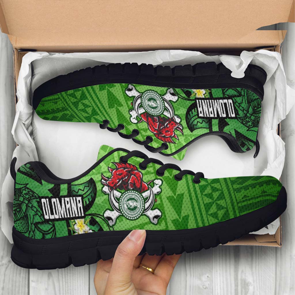 Hawaii Sneakers - Olomana High & Intermediate School Polynesian Pattern