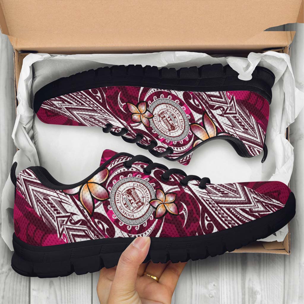 Hawaii Sneakers - Farrington High School Polynesian Tribal Pattern