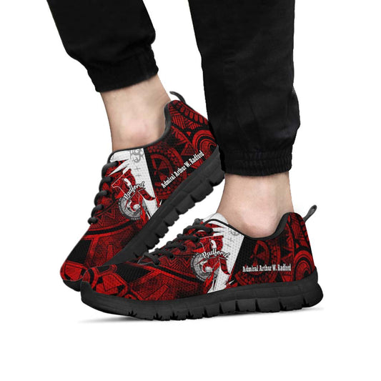 Hawaii Sneakers - Admiral Arthur W. Radford High School Tribal Pattern