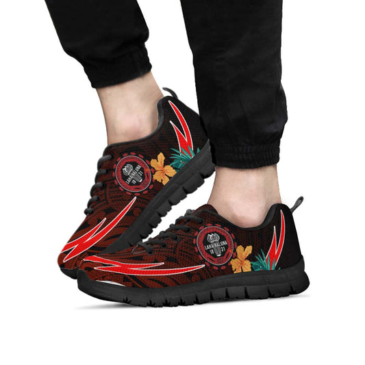 Hawaii Sneakers - Lahainaluna High School Polynesian Tribal Pattern