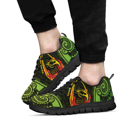 Hawaii Sneakers - Honoka��a High & Intermediate School Polynesian Tribal Pattern