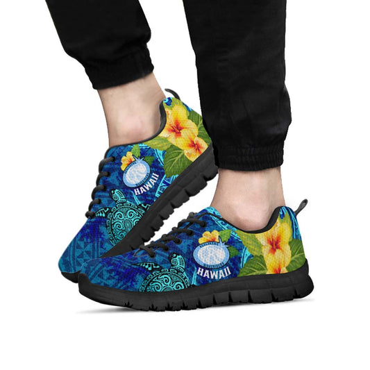 Hawaii Sneakers - Kelakehe High School Polynesian Tribal Pattern