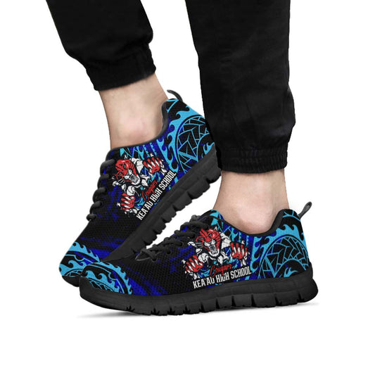 Hawaii Sneakers - Keaʻau High School Polynesian Tribal Pattern Art
