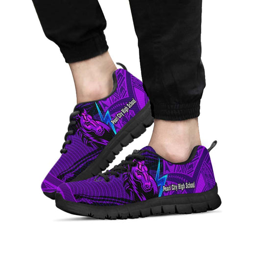 Hawaii Sneakers - Pearl City High School Polynesian Pattern