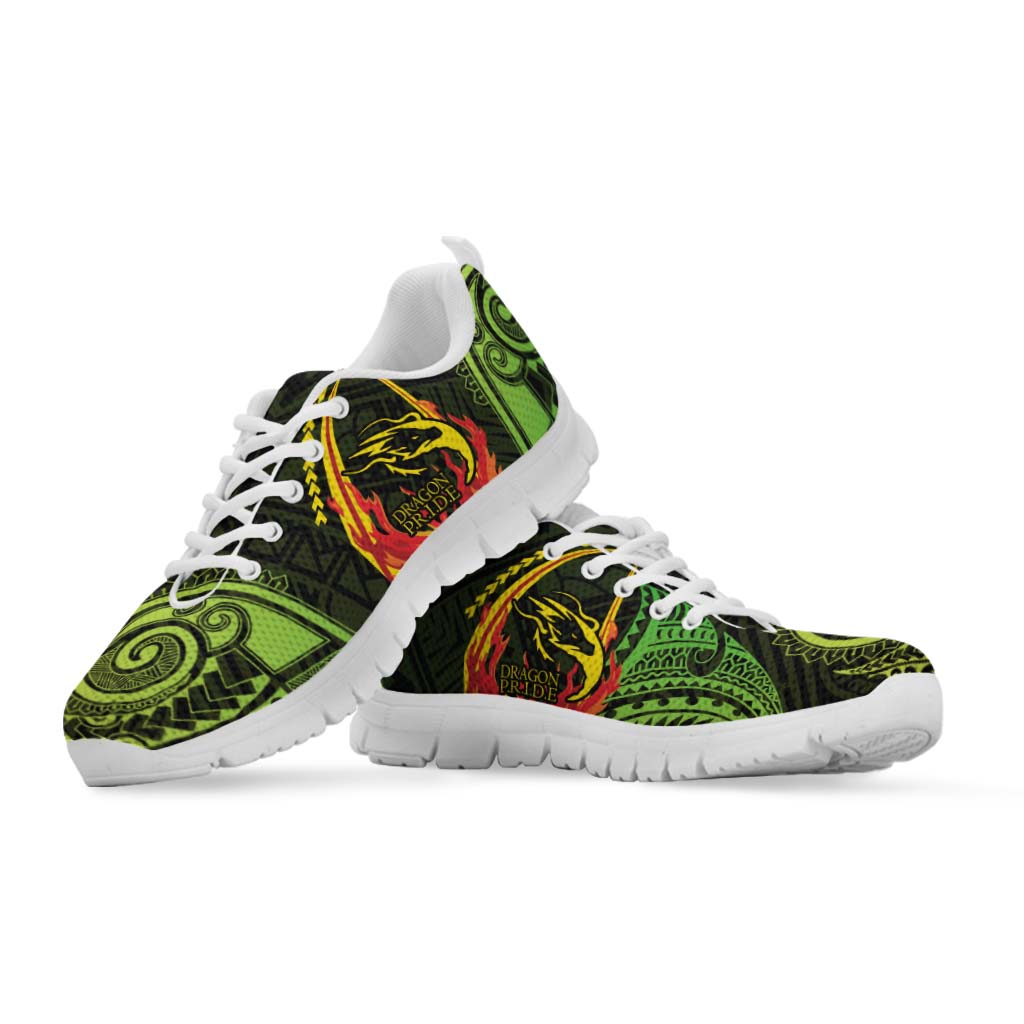 Hawaii Sneakers - Honoka��a High & Intermediate School Polynesian Tribal Pattern