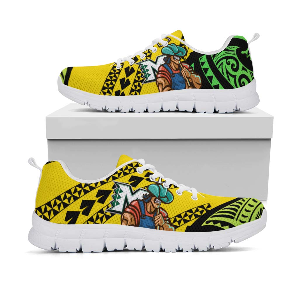Hawaii Sneakers - Moloka��i High School Polynesian Tribal Pattern