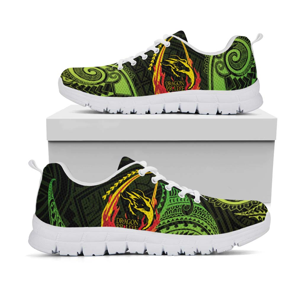 Hawaii Sneakers - Honoka��a High & Intermediate School Polynesian Tribal Pattern