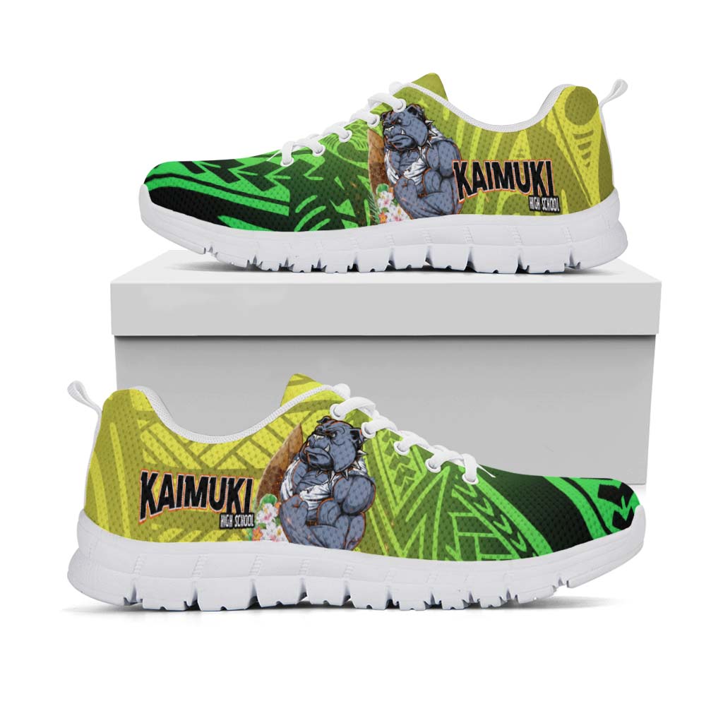 Hawaii Sneakers - Kaimuki High School Polynesian Tribal Pattern