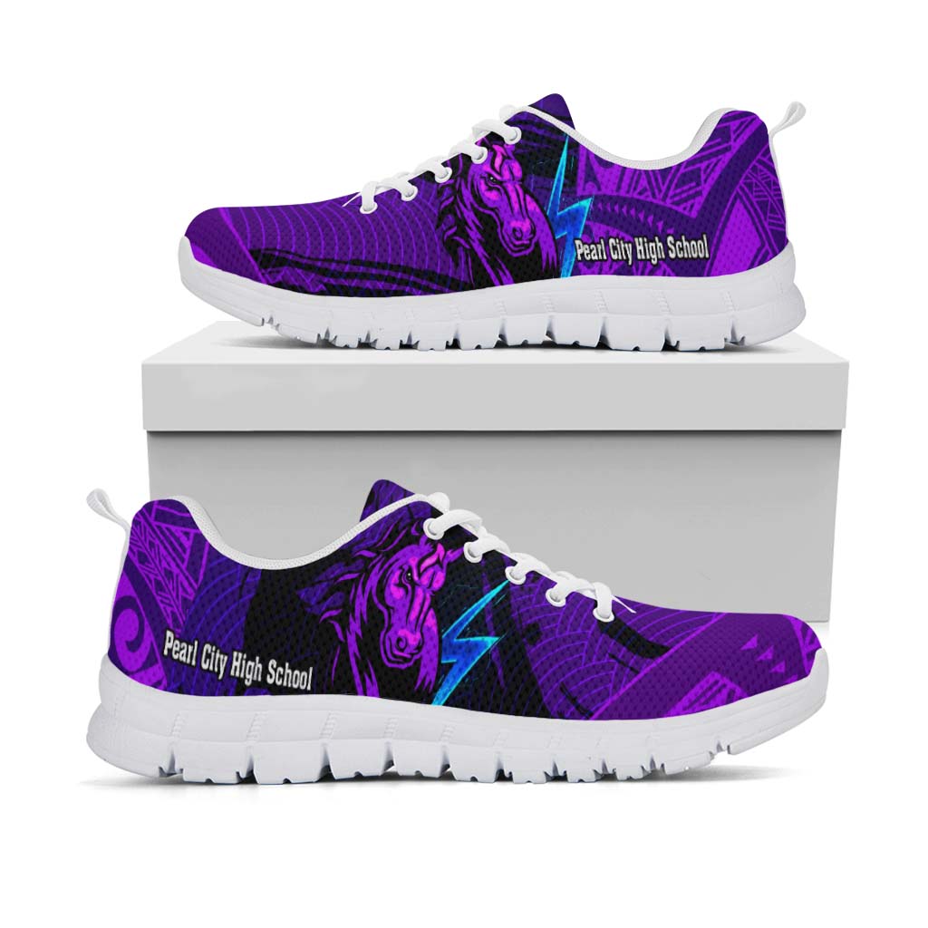 Hawaii Sneakers - Pearl City High School Polynesian Pattern