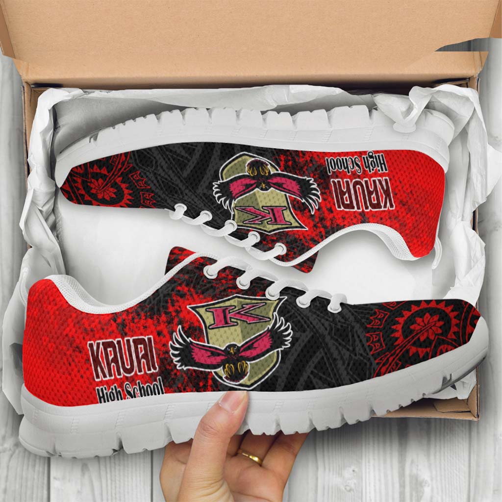 Hawaii Sneakers - Kaui High School Polynesian Tribal Pattern