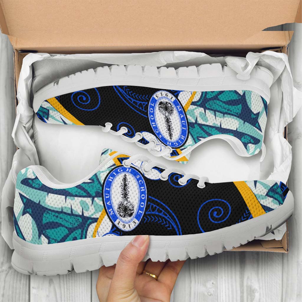 Hawaii Sneakers - Maui High School Polynesian Tribal Pattern