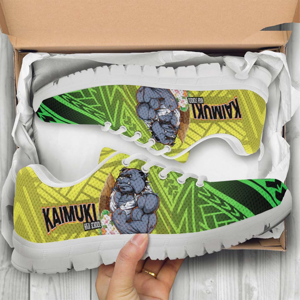Hawaii Sneakers - Kaimuki High School Polynesian Tribal Pattern