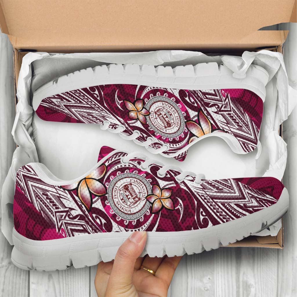 Hawaii Sneakers - Farrington High School Polynesian Tribal Pattern