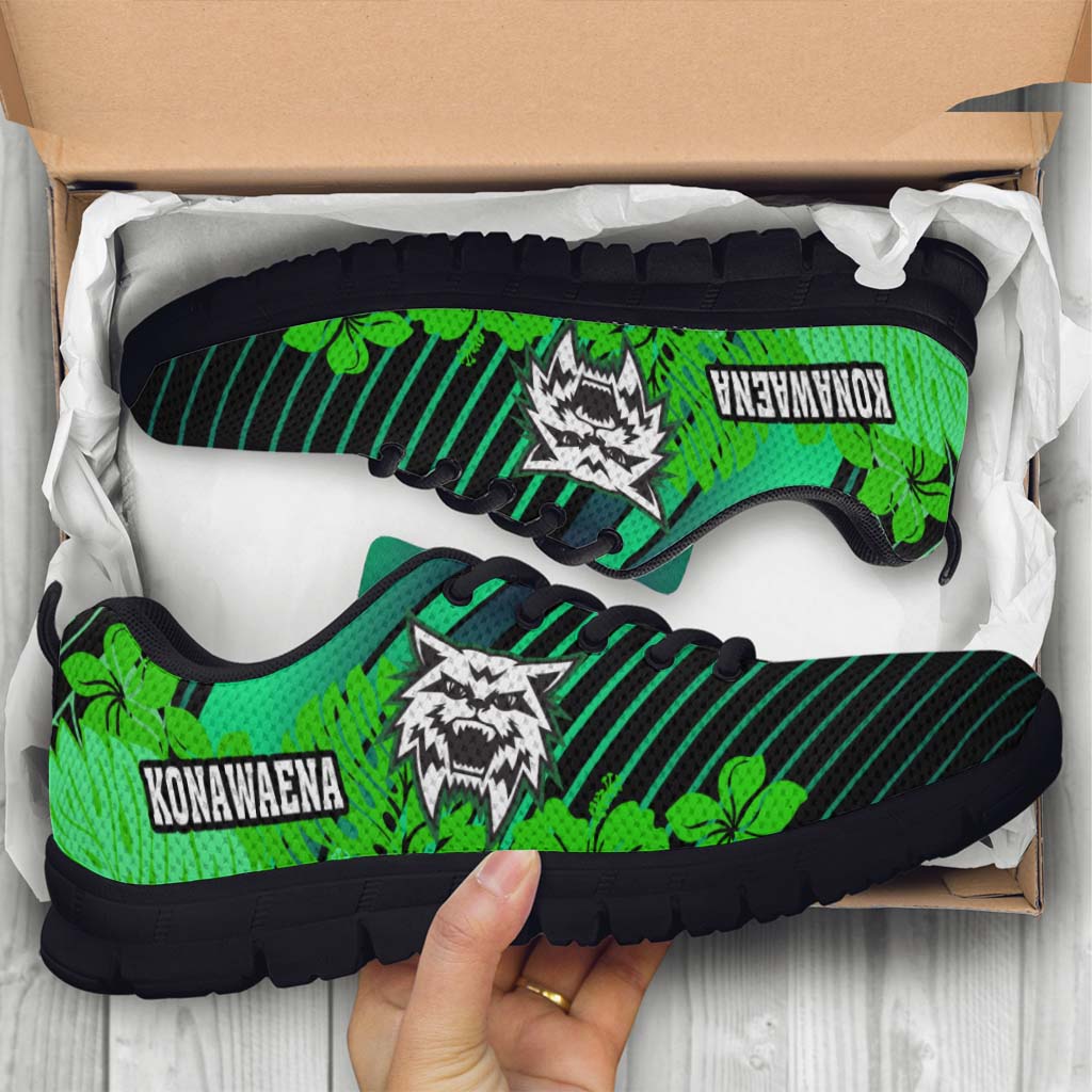 Hawaii Sneakers - Konawaena High School Polynesian Tribal Pattern