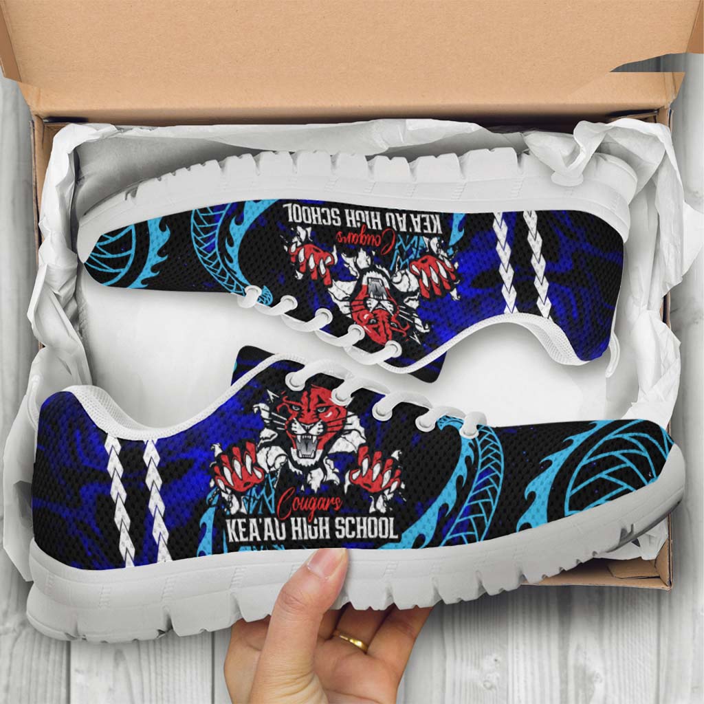 Hawaii Sneakers - Keaʻau High School Polynesian Tribal Pattern Art