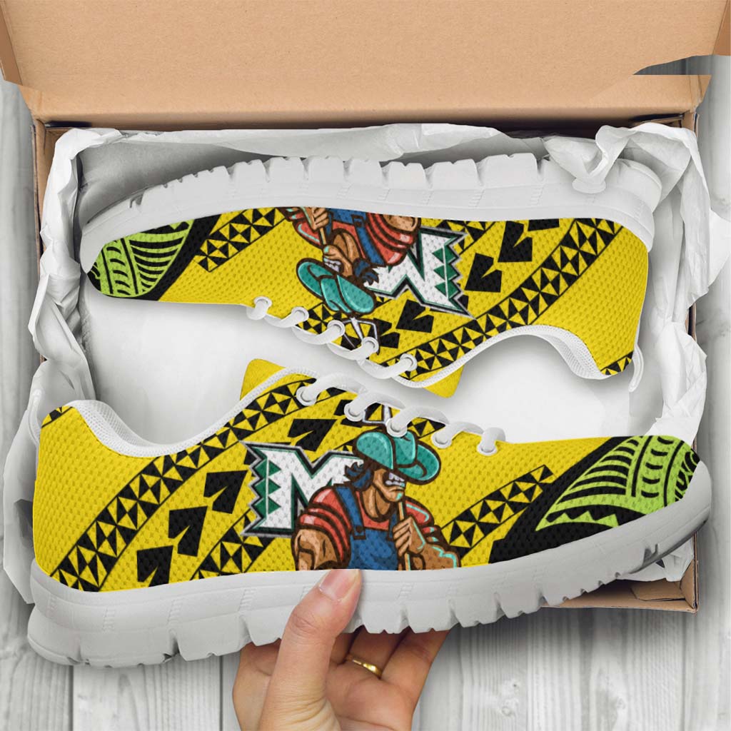 Hawaii Sneakers - Moloka��i High School Polynesian Tribal Pattern