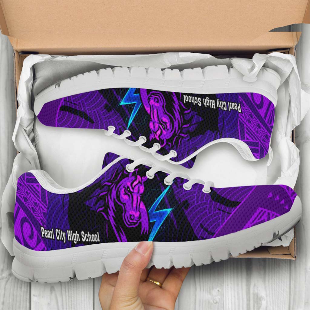 Hawaii Sneakers - Pearl City High School Polynesian Pattern