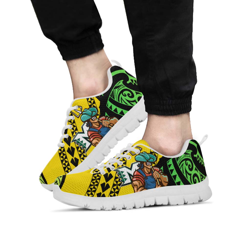 Hawaii Sneakers - Moloka��i High School Polynesian Tribal Pattern