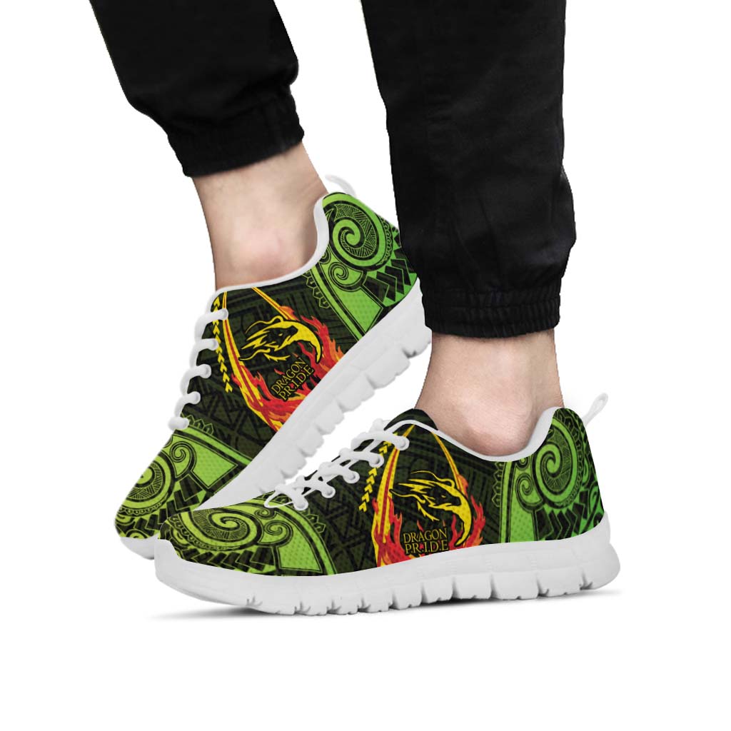 Hawaii Sneakers - Honoka��a High & Intermediate School Polynesian Tribal Pattern