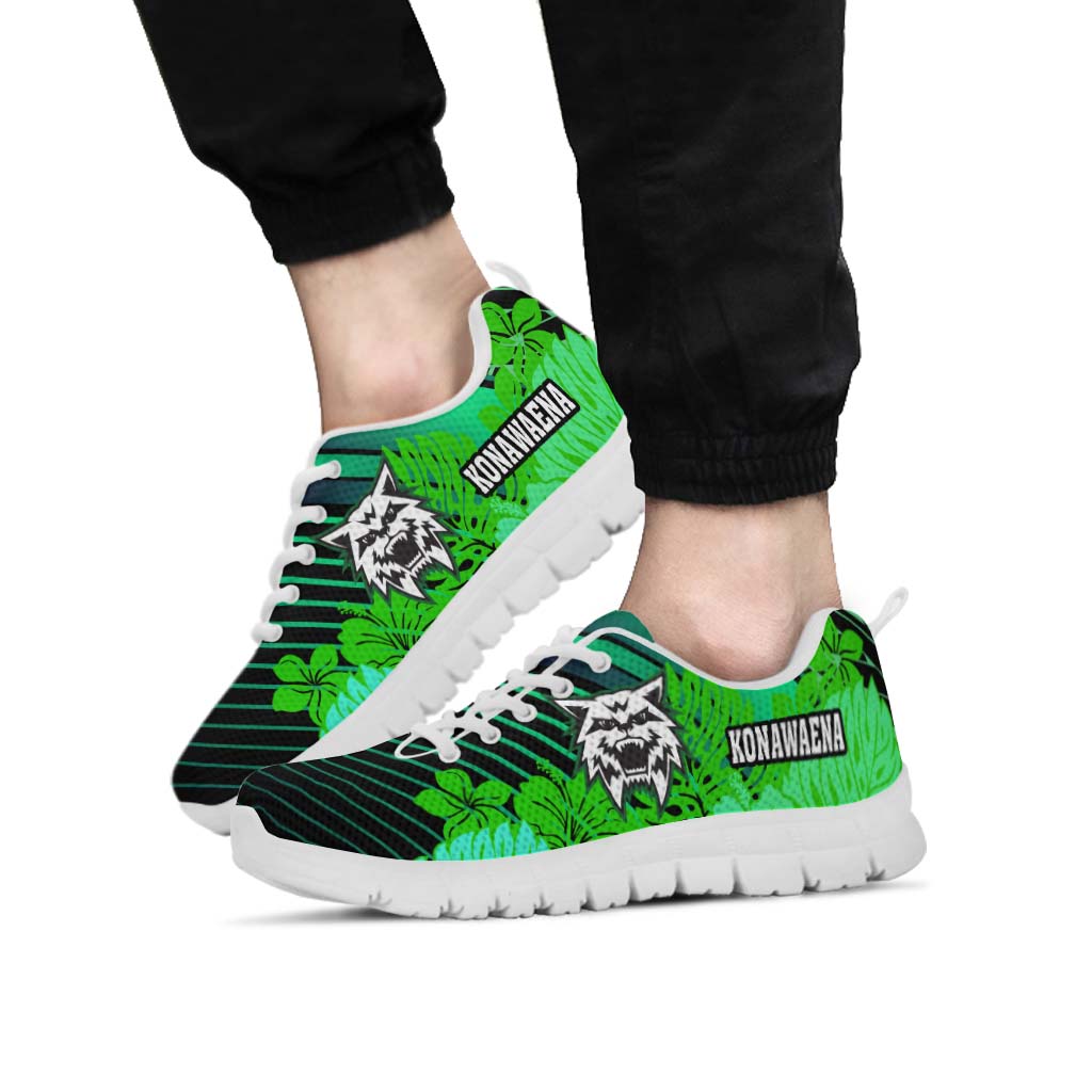 Hawaii Sneakers - Konawaena High School Polynesian Tribal Pattern