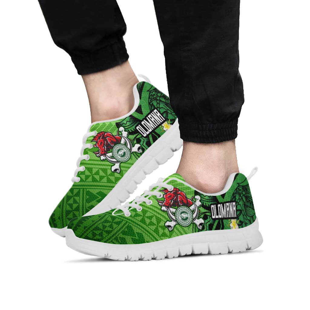 Hawaii Sneakers - Olomana High & Intermediate School Polynesian Pattern