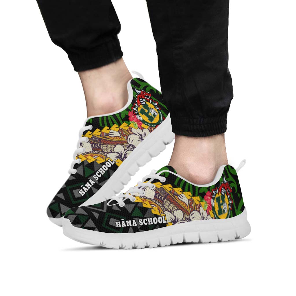 Hawaii Sneakers - Hana High & Intermediate School Polynesian Tribal Pattern