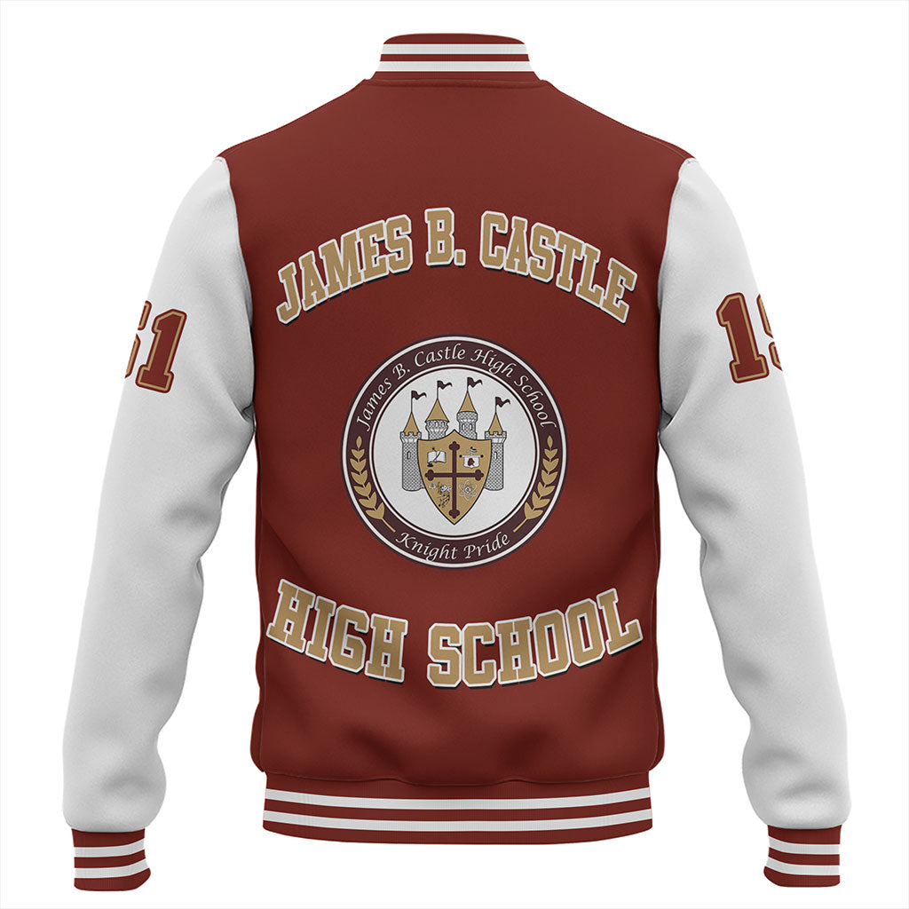 Hawaii Baseball Jacket James B. Castle High School Polynesian Letters Style
