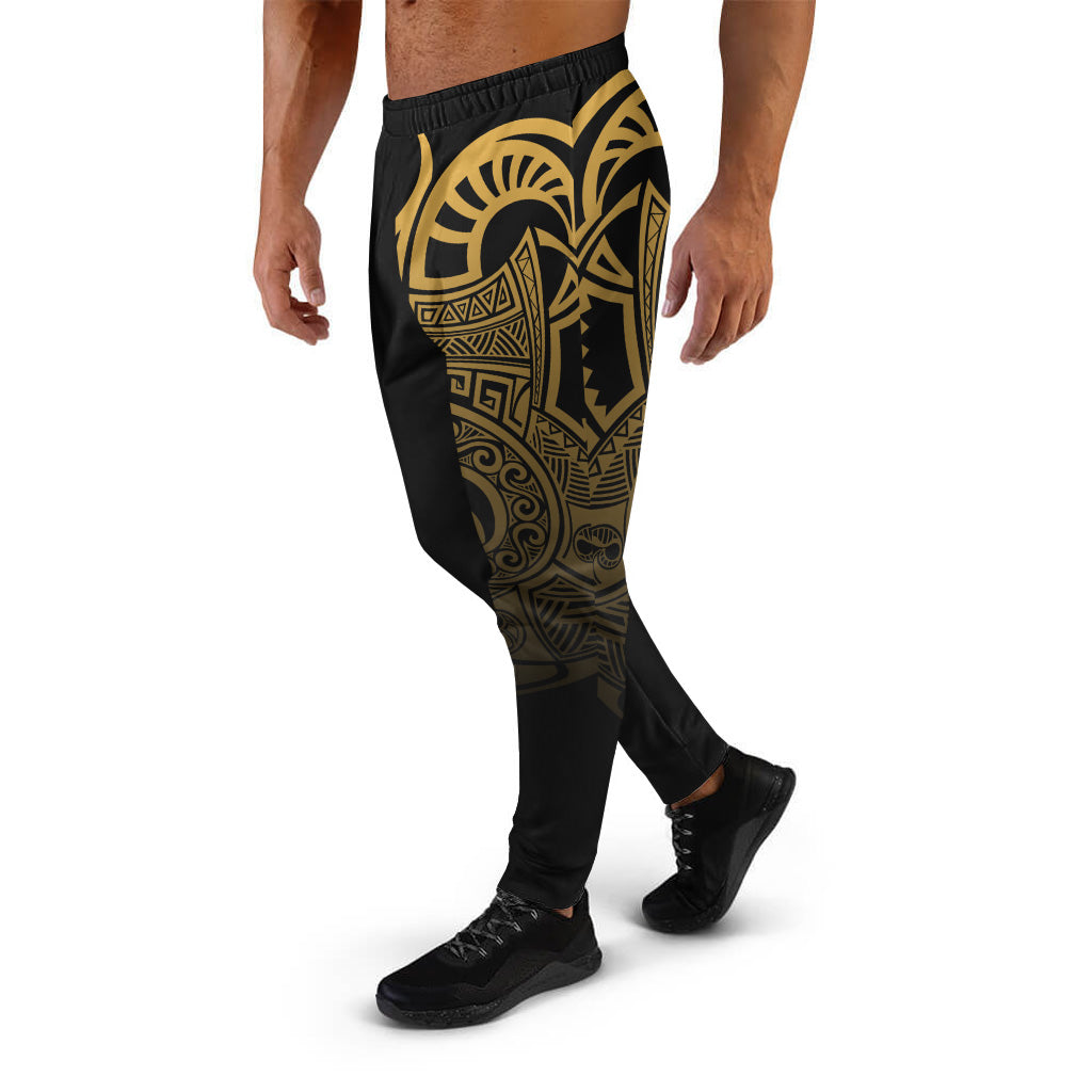 Polynesian Jogger - Gold Tribal Patterns