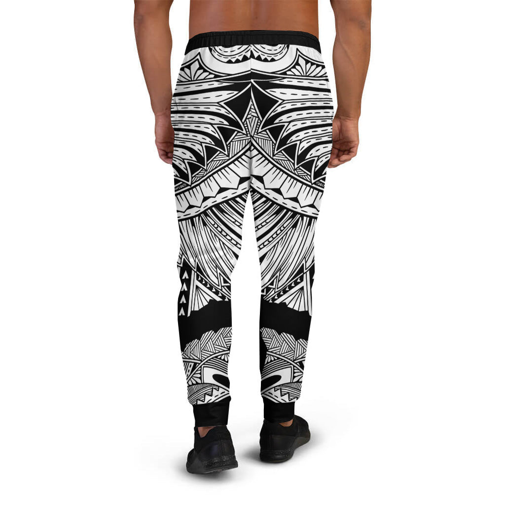 Polynesian Jogger - White Polynesian Wing