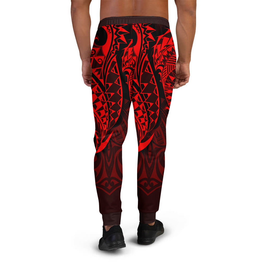 Polynesian Jogger - Red Polynesian Tribal Style