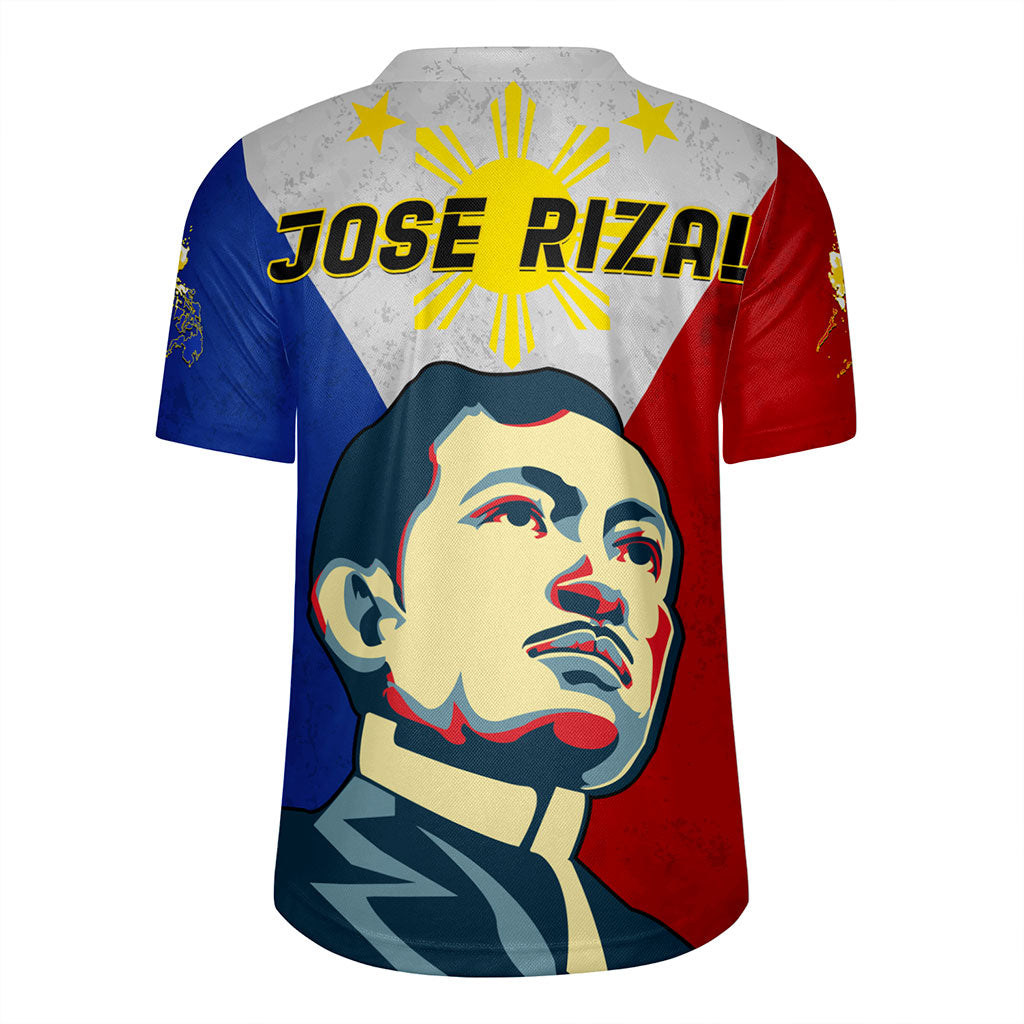 Philippines Filipinos Rugby Jersey Jose Rizal Flag Map Country Grunge