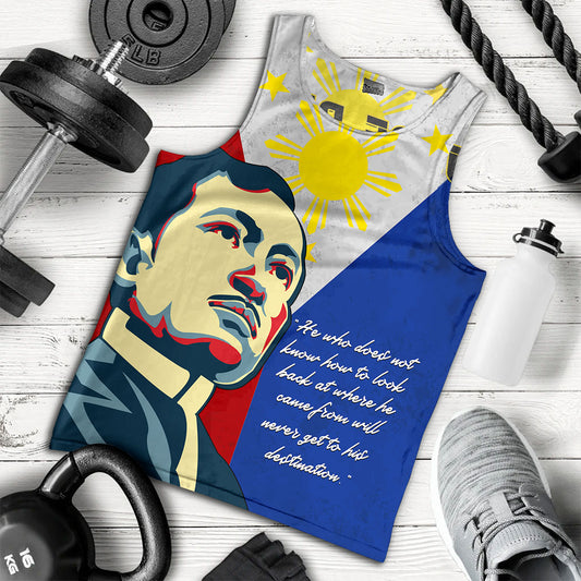 Philippines Filipinos Tank Top Jose Rizal Flag Map Country Grunge