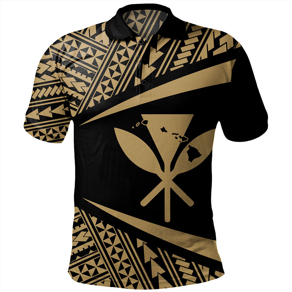 Hawaii Polo Shirt Polynesian Tribal Pattern Round Style