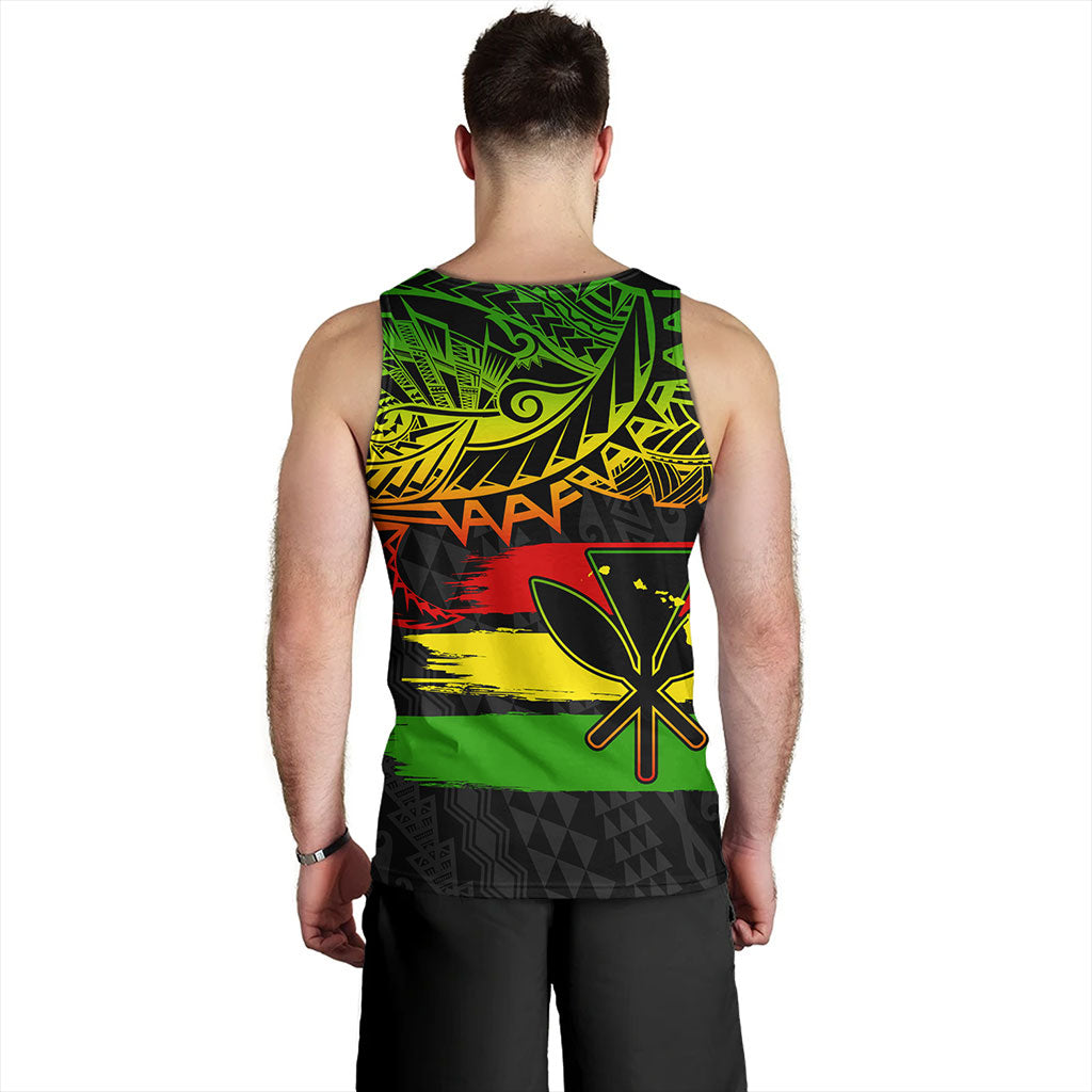 Hawaii Tank Top Kanaka Maoli Tribal Polynesian Grunge Flag