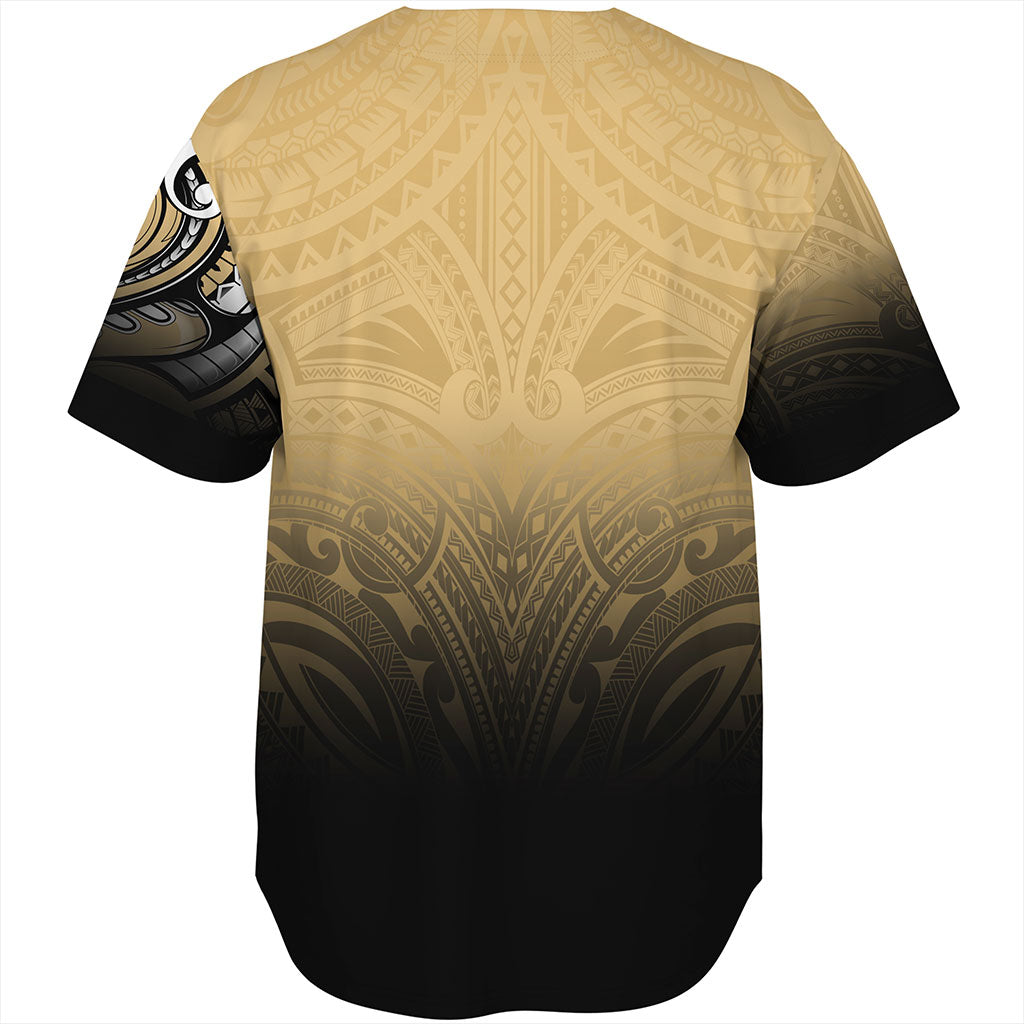 Hawaii Baseball Shirt Kanaka Map Polynesian Tribal Style