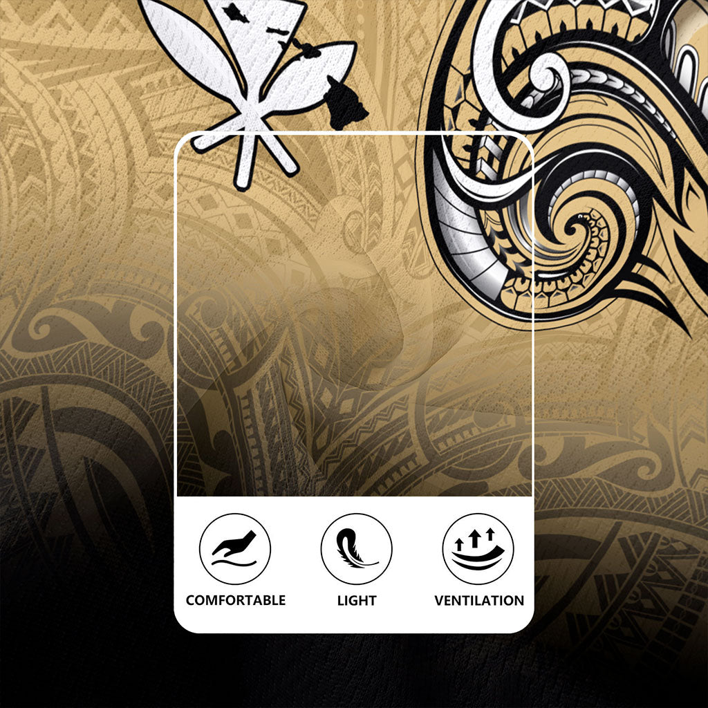 Hawaii Rugby Jersey Kanaka Map Polynesian Tribal Style