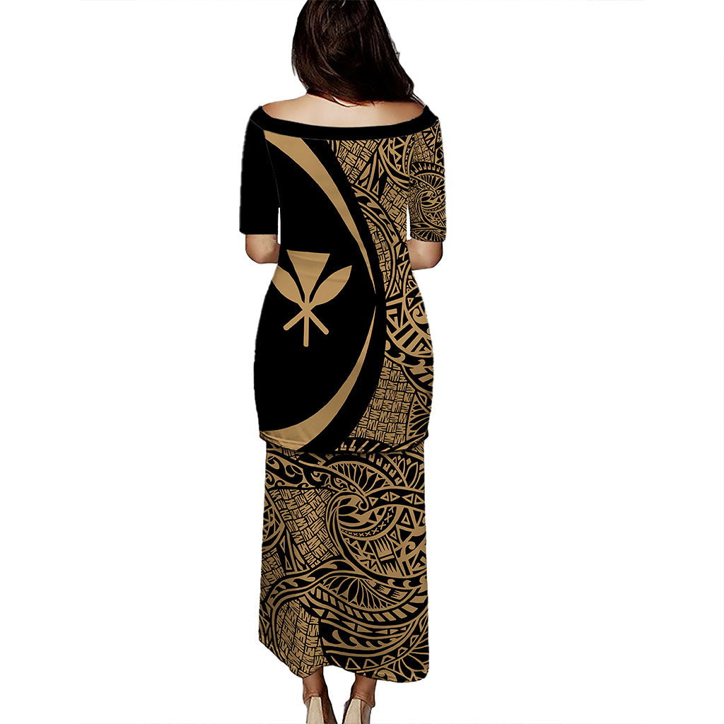 Hawaii Puletasi Kanaka Lauhala Circle Style
